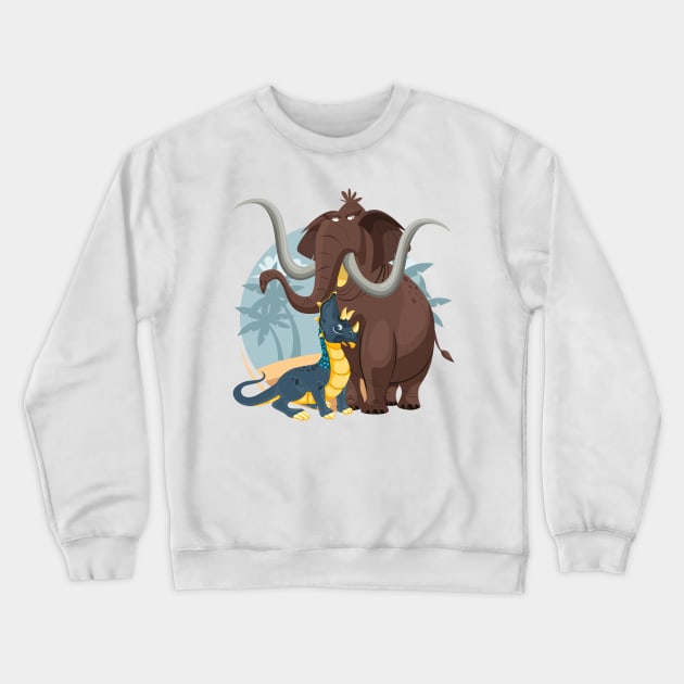 Prehistoric animals Crewneck Sweatshirt by PG